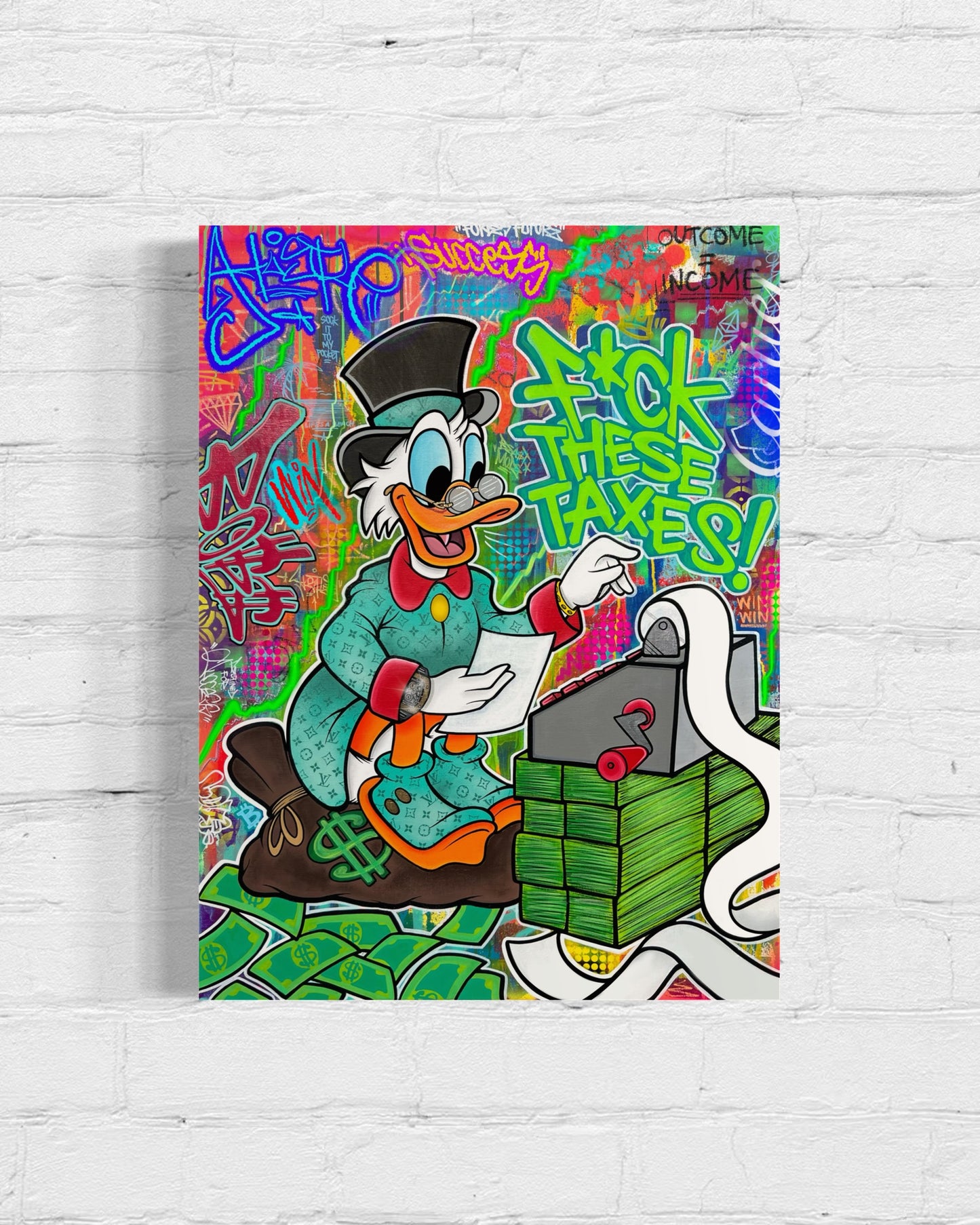 “ F**k Taxes” | Canvas Print