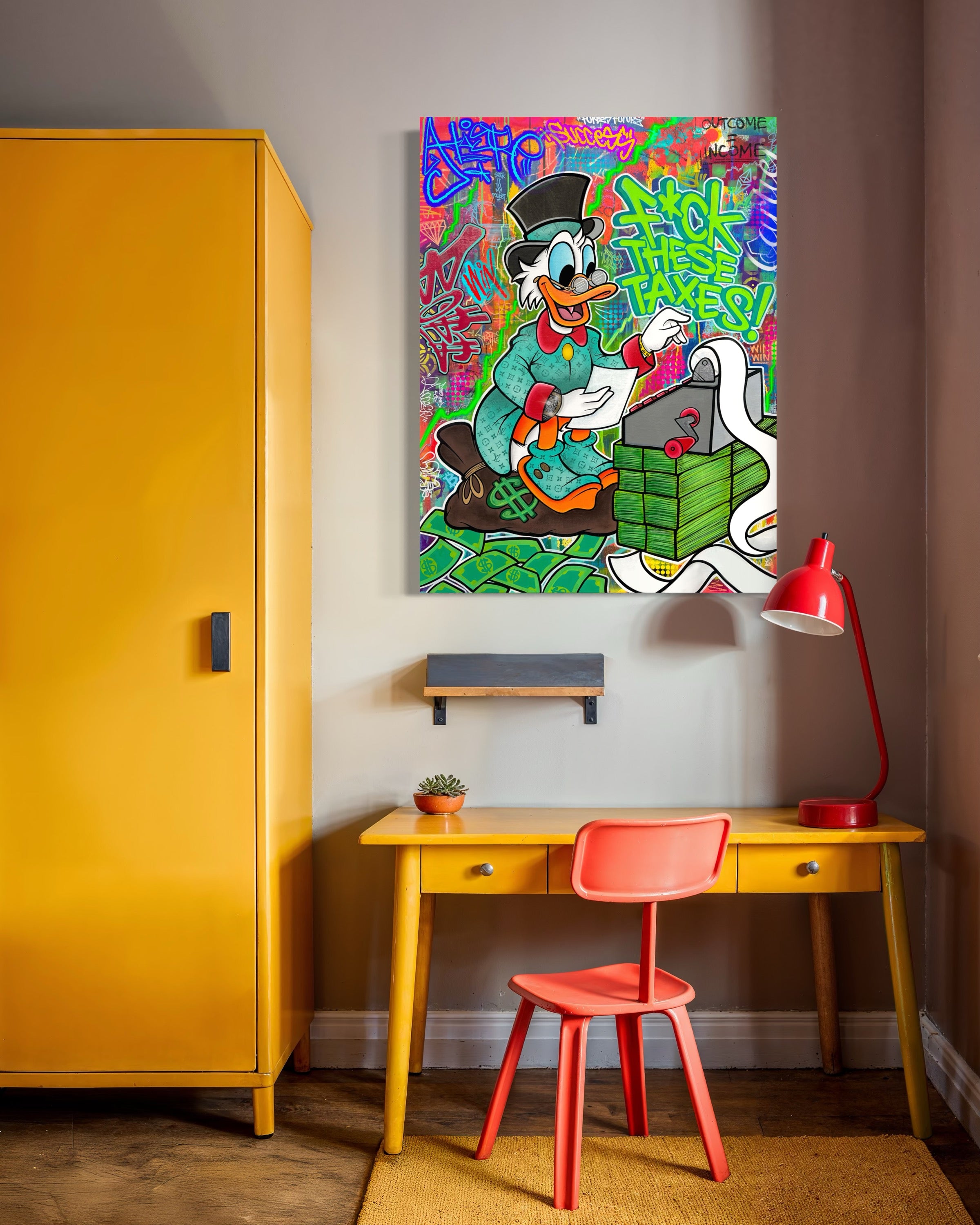 “ F**k Taxes” | Canvas Print