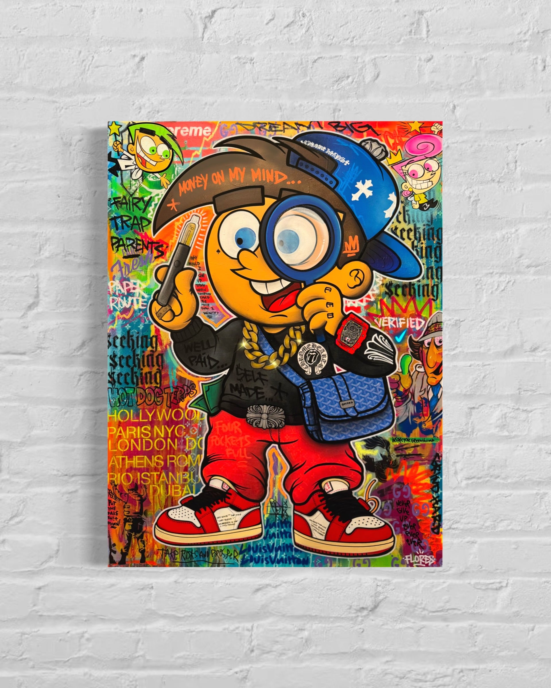 “Fairy Trap Parents” | Cartbusta Collab X Sean Flores | Canvas Print ( NO GLOSS )