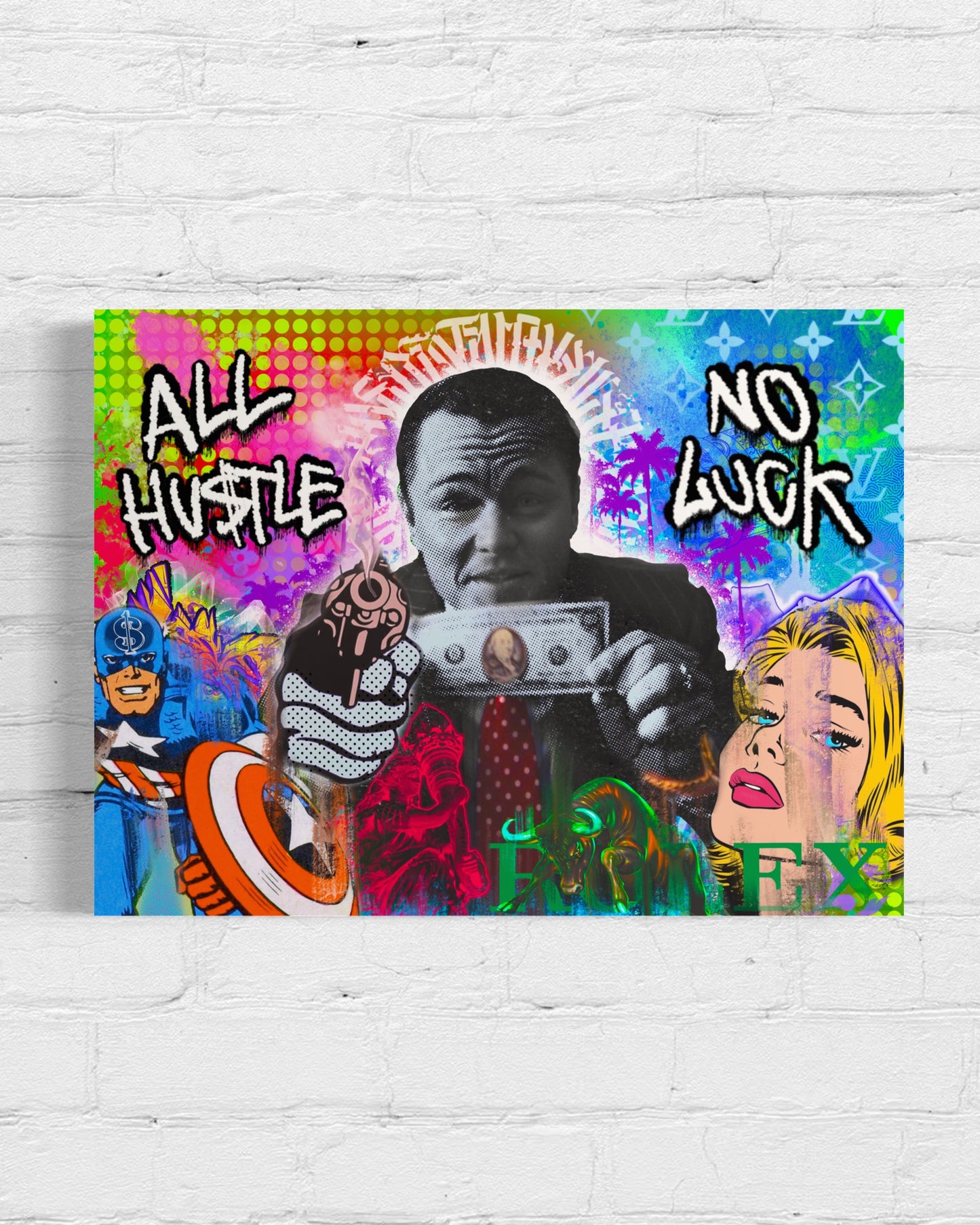 “ All Hustle “ | Canvas Print