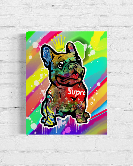 “Frenchie Pop “ l Canvas Print